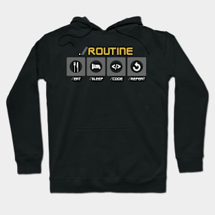 Eat Sleep Code Repeat Developer Routine Hoodie